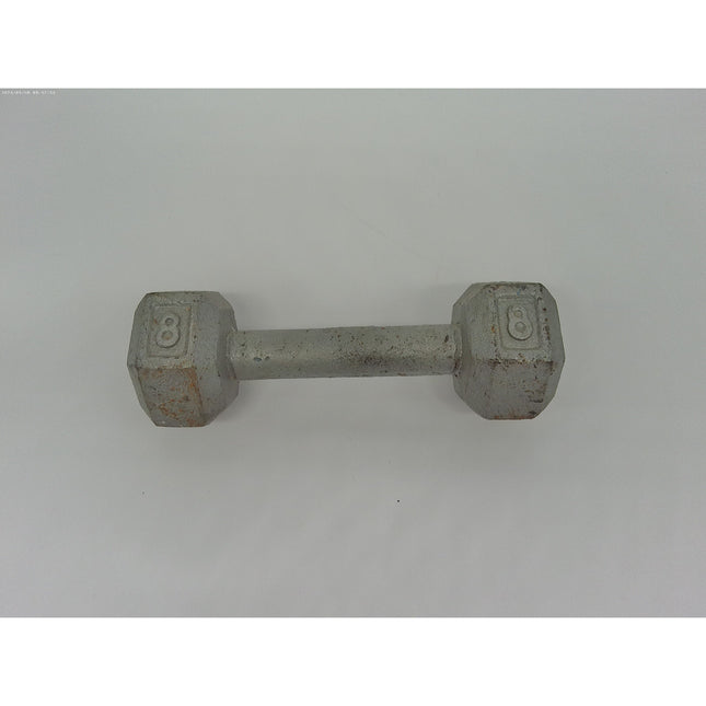 single 8 Pound Cast Iron Hex Cap Dumbbells 8 Lbs Workout Weight Lifting doorsto