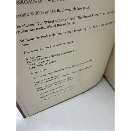 Crossroads Of Twilight Hardcover Book 10 The Wheel Of Time Robert Jordan 1st Ed
