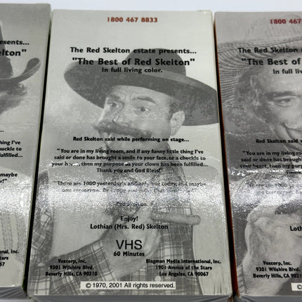 The Best Of Red Skelton 4 VHS Set 3 of 4 Brand New Factory Sealed