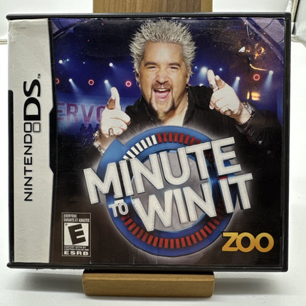 Nintendo DS Minute To Win It - Complete in Box w/ Manual
