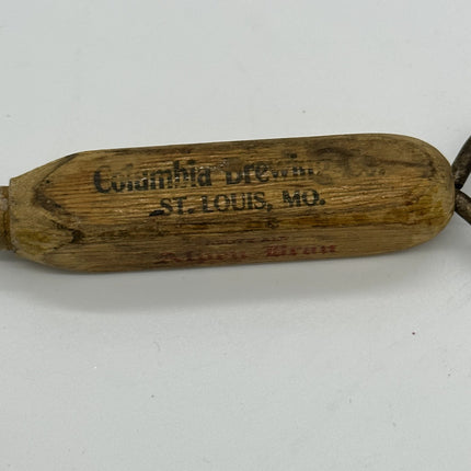 ANTIQUE VINTAGE COLUMBIA BREWING CO., ST. LOUIS, MO. ICE PICK AND BOTTLE OPENER