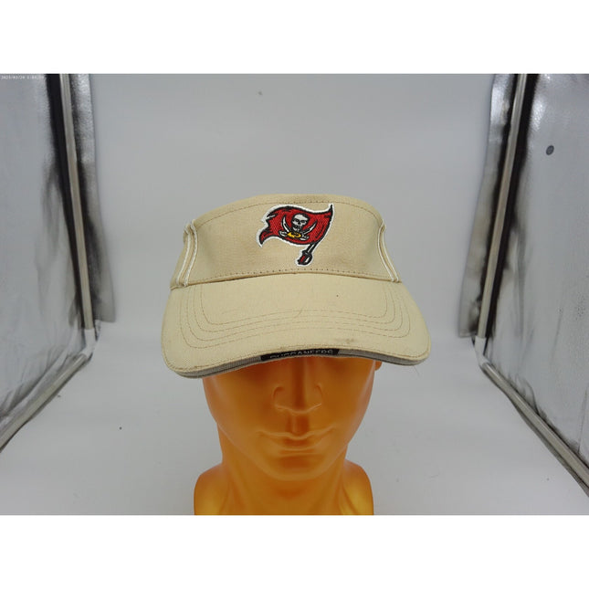 Tampa Bay Buccaneers Bucs NFL Red & Beige Sun Visor/Hat Raymond James - Football