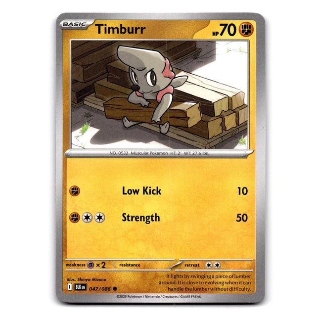 Timburr Common SV: Black Bolt 047/086 NM