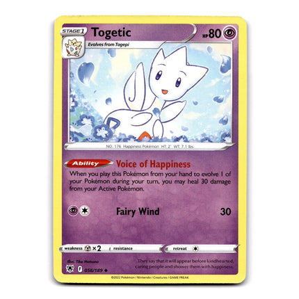 Togetic Uncommon SWSH10: Astral Radiance 056/189 NM