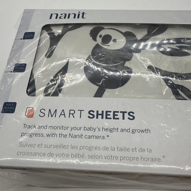 Nanit Smart Crib Sheet Works W/ Nanit Cameras to Measure Baby's Growth - New