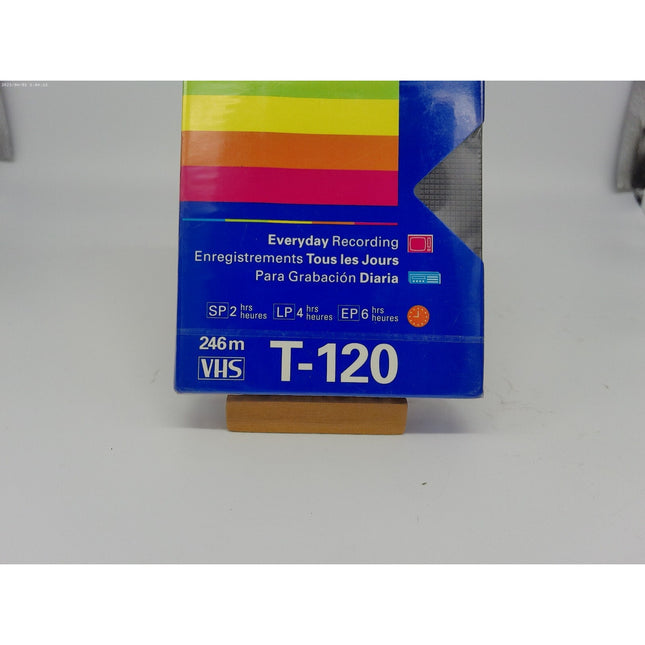 Polaroid Blank VHS Video Cassette Tape High Grade T-120 New Sealed 1989