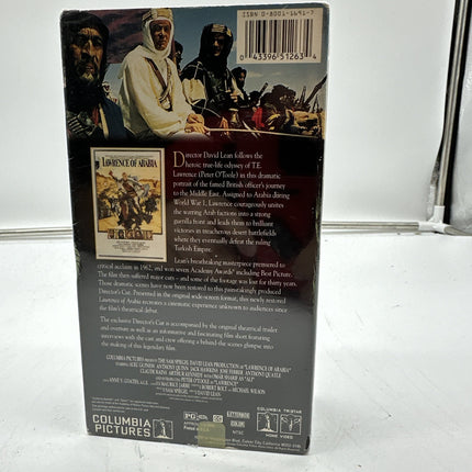 Lawrence of Arabia - Peter O Toole (VHS, 1993) New Sealed