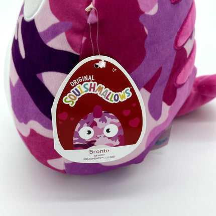 Squishmallow 8" Bronte The Chameleon Pink Camo Camouflage Plush NWT