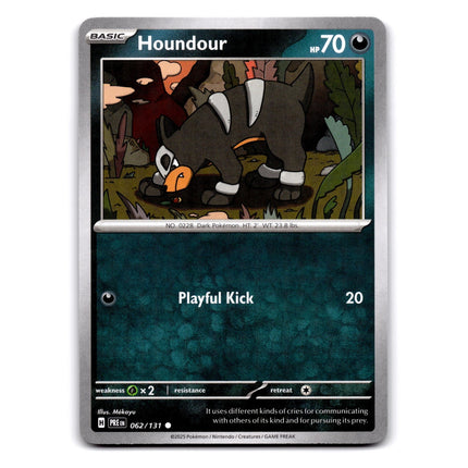 Houndour Common SV: Prismatic Evolutions 062/131 NM