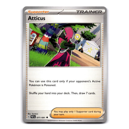Atticus Uncommon SV: Paldean Fates 077/091 NM