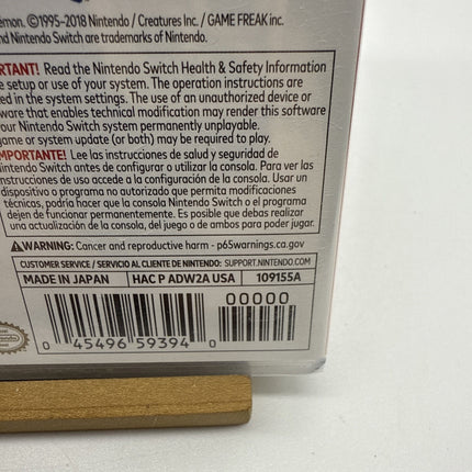 Pokemon: Let's Go, Pikachu! - Nintendo Switch FIRST PRINT!!! Mint