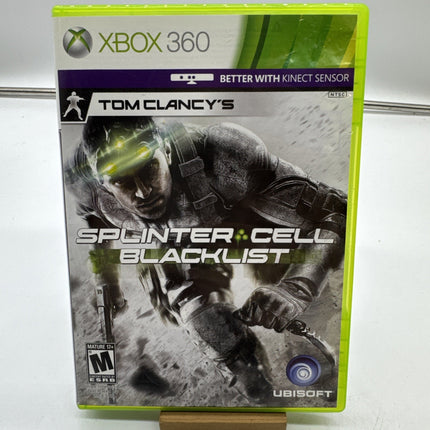 Tom Clancy's Splinter Cell: Blacklist (Microsoft Xbox 360, 2013) Disc & Case