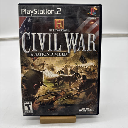 Civil War A Nation Divided History Channel Playstation 2 PS2 Complete CIB Tested