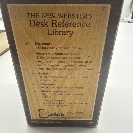 1978-1981 The New Webster’s Desk Pocket Book Paperback Reference Library