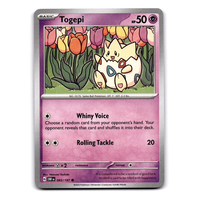 Togepi Common SV03: Obsidian Flames 083/197 NM