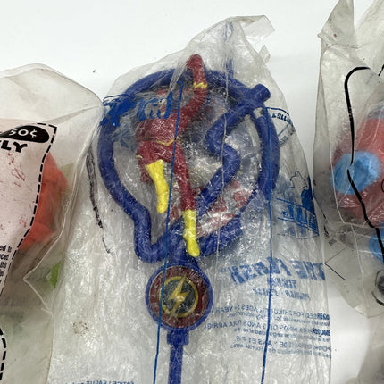 Lot of 11 Assorted MCdonalds Toy lot sealed batman flintstones flash mario