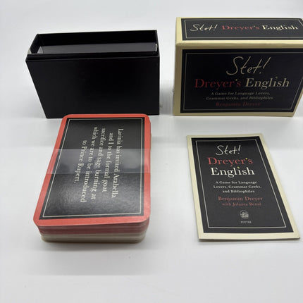Clarkson Potter Card Game Stet! Dreyer's English Box VG+/EX