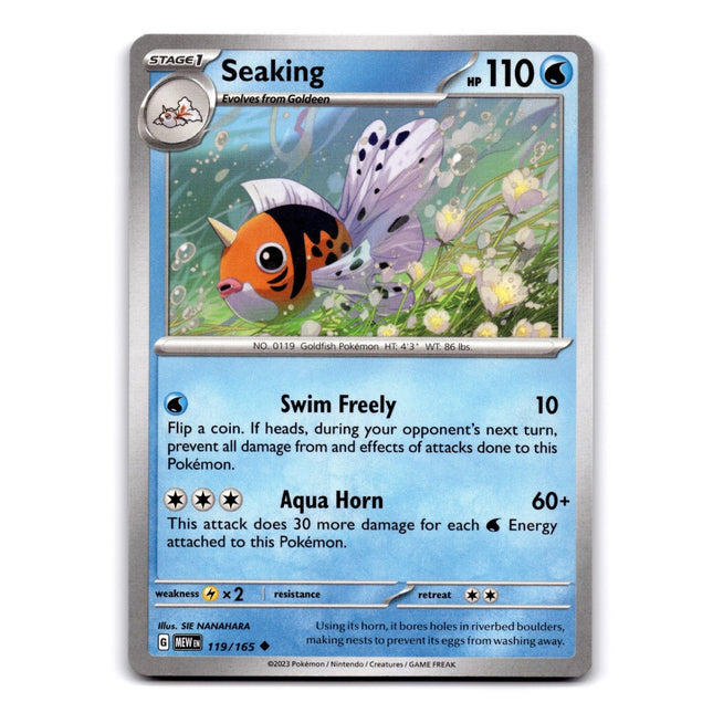 Seaking Uncommon SV: Scarlet & Violet 151 119/165 NM