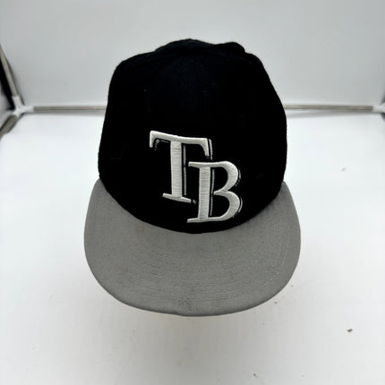 Tampa Bay Rays New Era 59FIFTY Baseball Cap Hat 7 1/4 Blue Made in USA MLB
