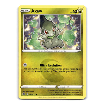 Axew Common SWSH09: Brilliant Stars 110/172 NM