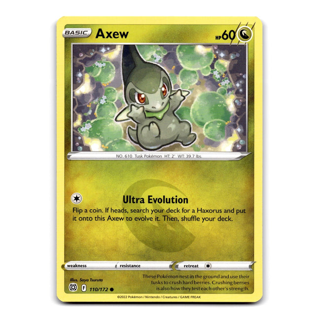 Axew Common SWSH09: Brilliant Stars 110/172 NM