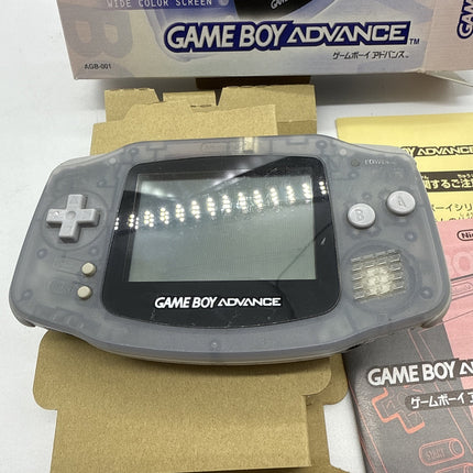 Nintendo Gameboy Advance GBA Console Milky Blue w/Box Tested Rare Japan Import