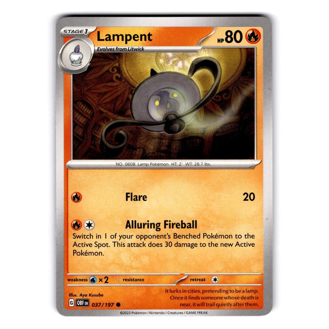 Lampent Common SV03: Obsidian Flames 037/197 NM