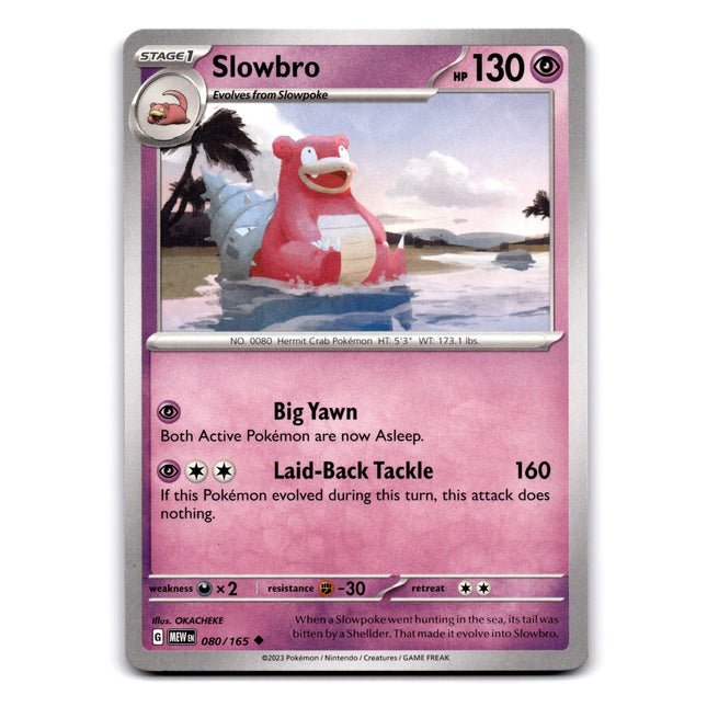 Slowbro Uncommon SV: Scarlet & Violet 151 080/165 NM