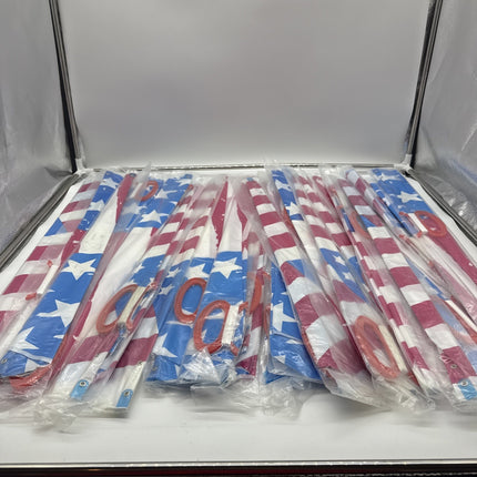 Lot Of 22 New American Flag Style Single Line Kite Easy To Fly Children Kids