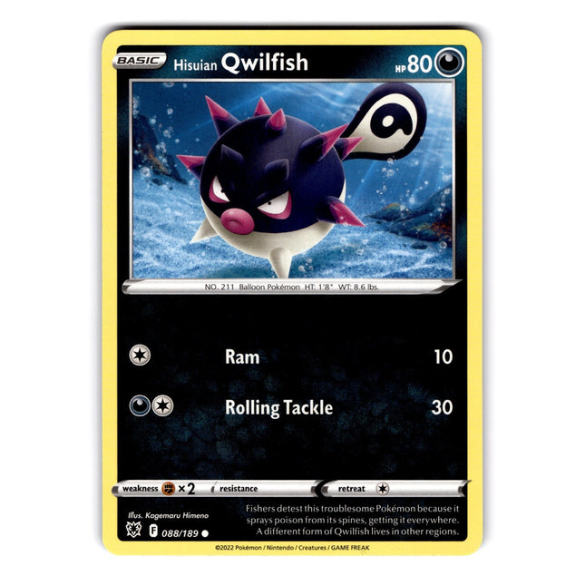 Hisuian Qwilfish (88) Common SWSH10: Astral Radiance 088/189 NM