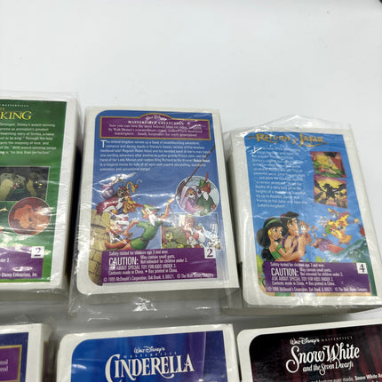Mcdonald's Walt Disney Masterpiece Collection Video Figures Lot Of 11 Toys New
