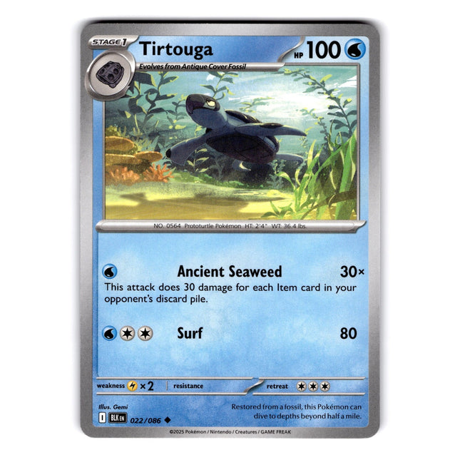 Tirtouga Uncommon SV: Black Bolt 022/086 NM