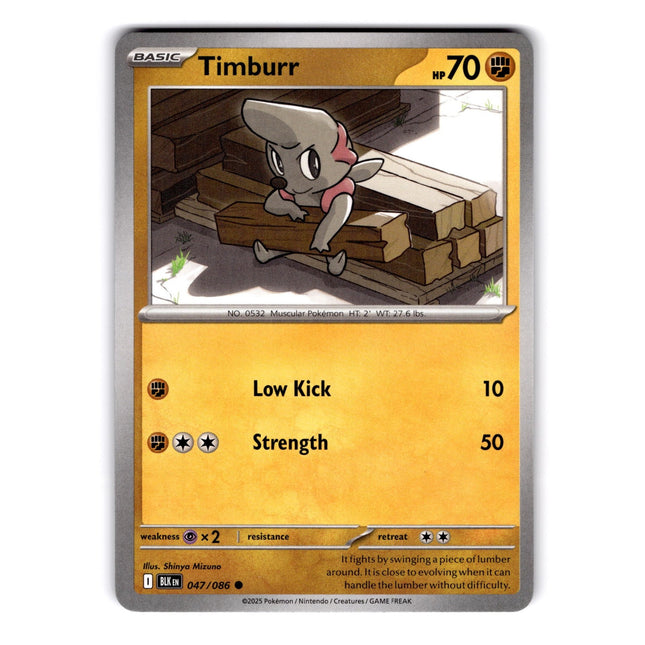 Timburr Common SV: Black Bolt 047/086 NM