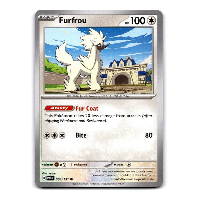 Furfrou Common SV: Prismatic Evolutions 088/131 NM