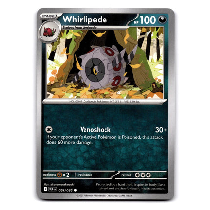 Whirlipede Common SV: Black Bolt 055/086 NM