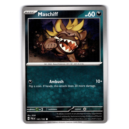 Maschiff Common SV: Paldean Fates 062/091 NM