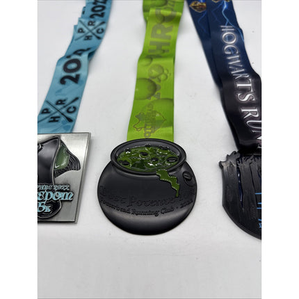 Harry Potter Hogwarts Running Club Race Medals Medallions W/ Lanyards Potterhead