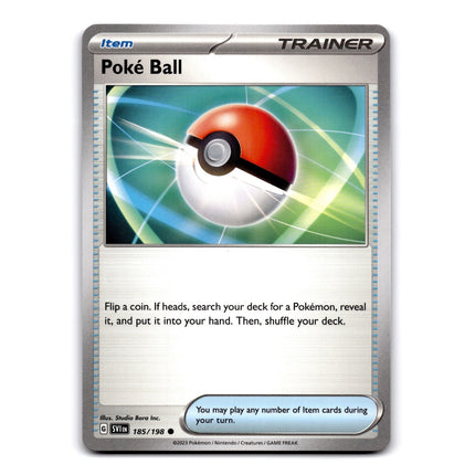 Poke Ball Common SV01: Scarlet & Violet Base Set 185/198 NM