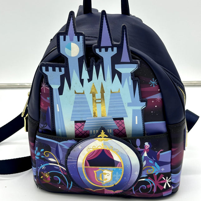 Loungefly Disney Cinderella Magic Castle Mini Backpack & Wallet