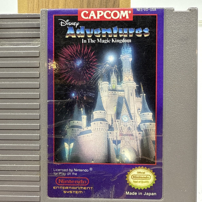 Disney Adventures in the Magic Kingdom (NES 1985) Nintendo Game Cartridge