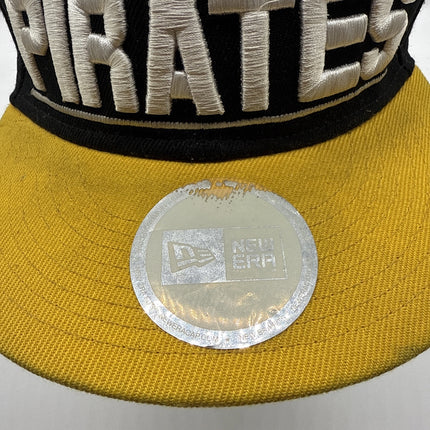 Pittsburgh Pirates New Era Fits Vintage SnapBack Cap Hat - Black Yellow