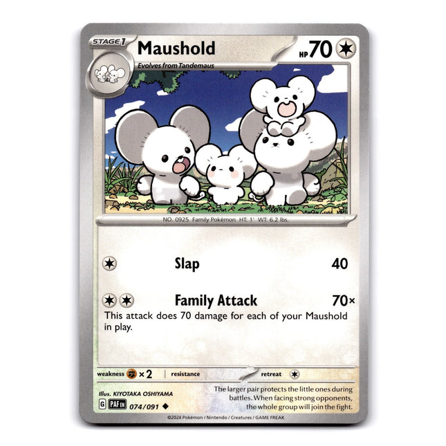 Maushold Uncommon SV: Paldean Fates 074/091 NM