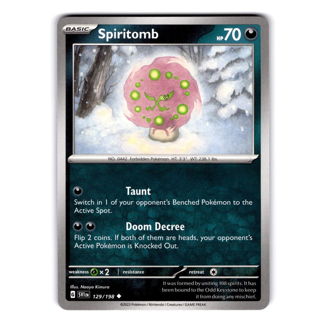 Spiritomb Uncommon SV01: Scarlet & Violet Base Set 129/198 NM