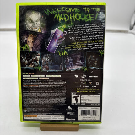 Batman: Arkham Asylum Game of the Year Edition (Microsoft Xbox 360, 2010)