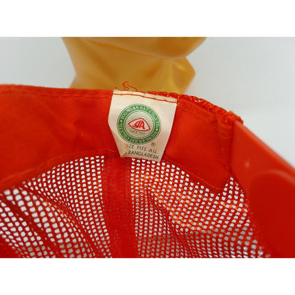Vintage Youngan Trucker Hat Cap Tennessee Blaze Orange Foam Mesh Trucker Hunting