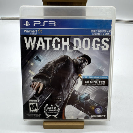 Watch Dogs Sony PlayStation 3 PS3 Exclusive Edition game No Manual