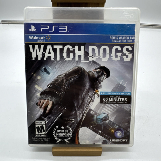 Watch Dogs Sony PlayStation 3 PS3 Exclusive Edition game No Manual