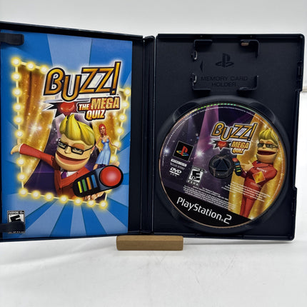 Buzz The Mega Quiz SONY PLAYSTATION 2 PS2 GAME Complete CIB Tested