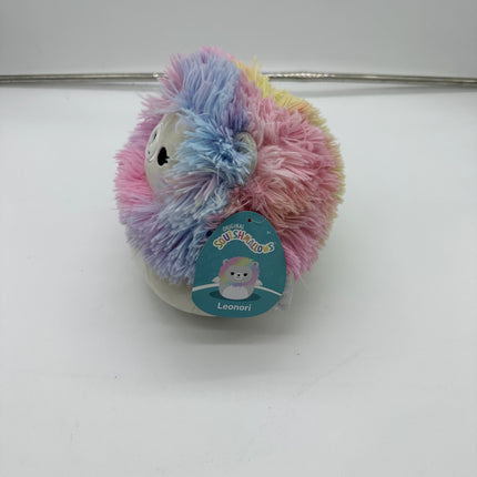 Squishmallows Leonori the Lion Rainbow Tie Dye Stuffed Plush 8" Kellytoy