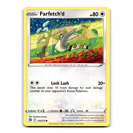Farfetch'd Common SWSH09: Brilliant Stars 115/172 NM